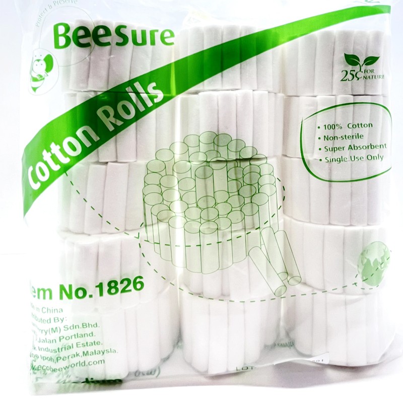 رول پنبه - BeeSure - Cotton Rolls رول پنبه - BeeSure - Cotton Rolls