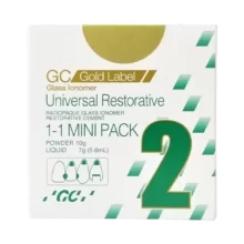 گلاس آینومر ترمیمی جی سی مدل سلف کیور GC Fuji II LC Gold Label