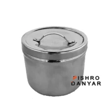 جا پنبه, جا پنبه ای, جا پنبه درب دار, تجهیزات دندانپزشکی, ابزار دندانپزشکی استیل