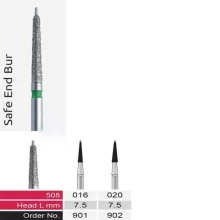 فرز الماسی دسته نقره ای 508-Safe END (جهت استفاده توربین) BTM