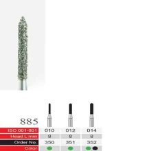 فرز الماسی دسته نقره ای BTM مدل Cylinder End Conical 135′ 885