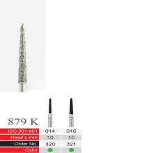 فرز الماسی دسته نقره ای BTM مدل Torpedo tapered 879K