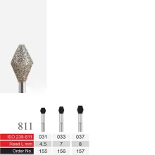 فرز الماسی دسته نقره ای BTM مدل Double Conical 811