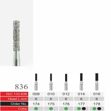 فرز الماسی دسته نقره ای BTM مدل Cylinder 836