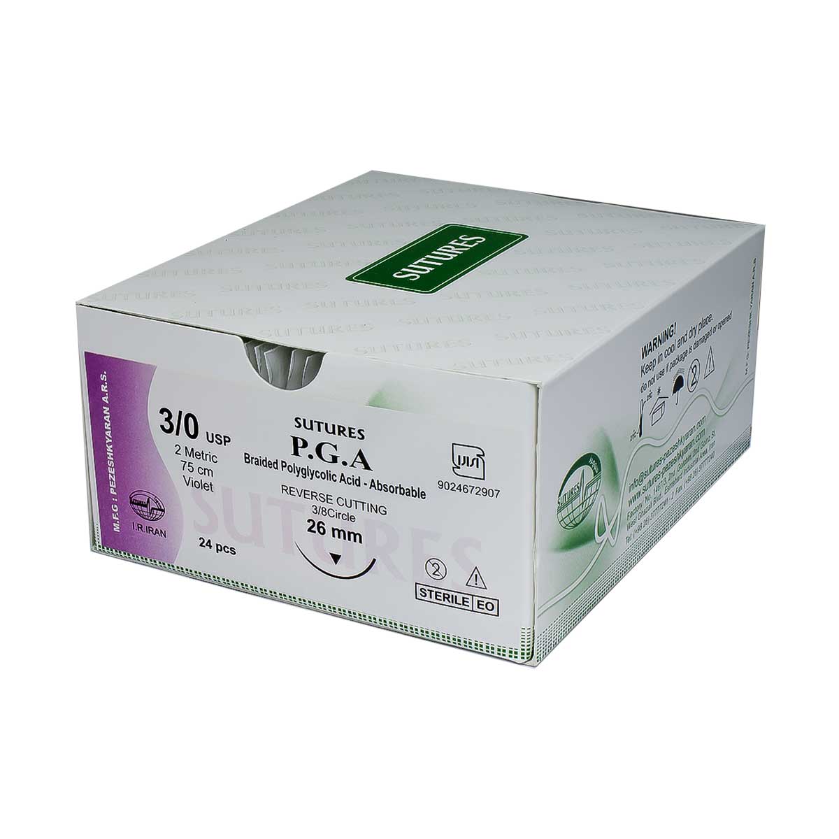 نخ بخیه ویکریل سوچرز | P.G.A Surgical Sutures نخ بخیه ویکریل سوچرز | P.G.A Surgical Sutures