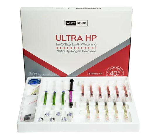کیت بلیچینگ مطبی سه بیمار 40% White Sense Ultra HP کیت بیلیچینگ آفیس (مطبی) 3 بیمار White Sense Ultra HP کیت بلیچینگ مطبی سه بیمار 40% White Sense Ultra HP کیت بیلیچینگ آفیس (مطبی) 3 بیمار White Sense Ultra HP