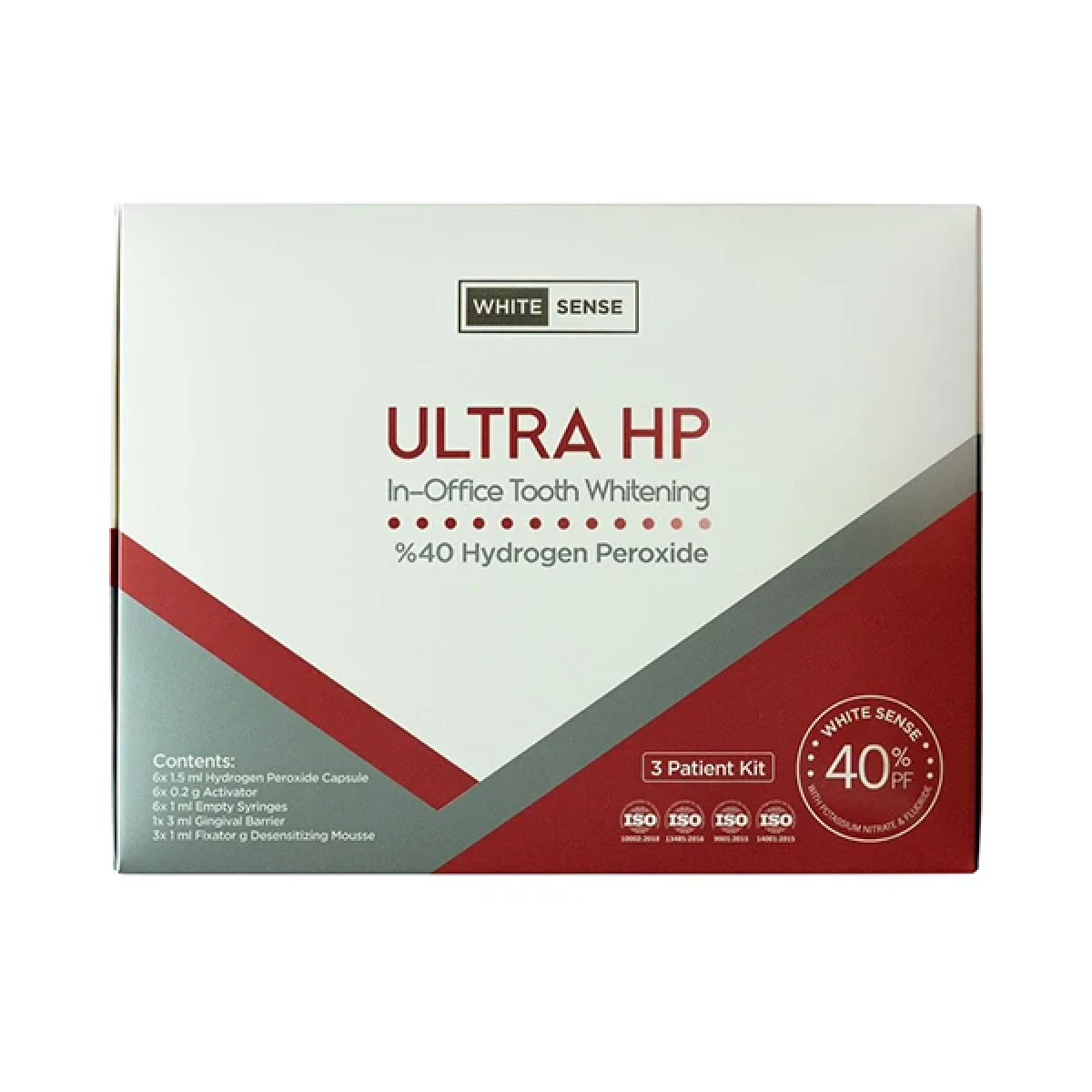 کیت بلیچینگ مطبی سه بیمار 40% White Sense Ultra HP کیت بیلیچینگ آفیس (مطبی) 3 بیمار White Sense Ultra HP کیت بلیچینگ مطبی سه بیمار 40% White Sense Ultra HP کیت بیلیچینگ آفیس (مطبی) 3 بیمار White Sense Ultra HP