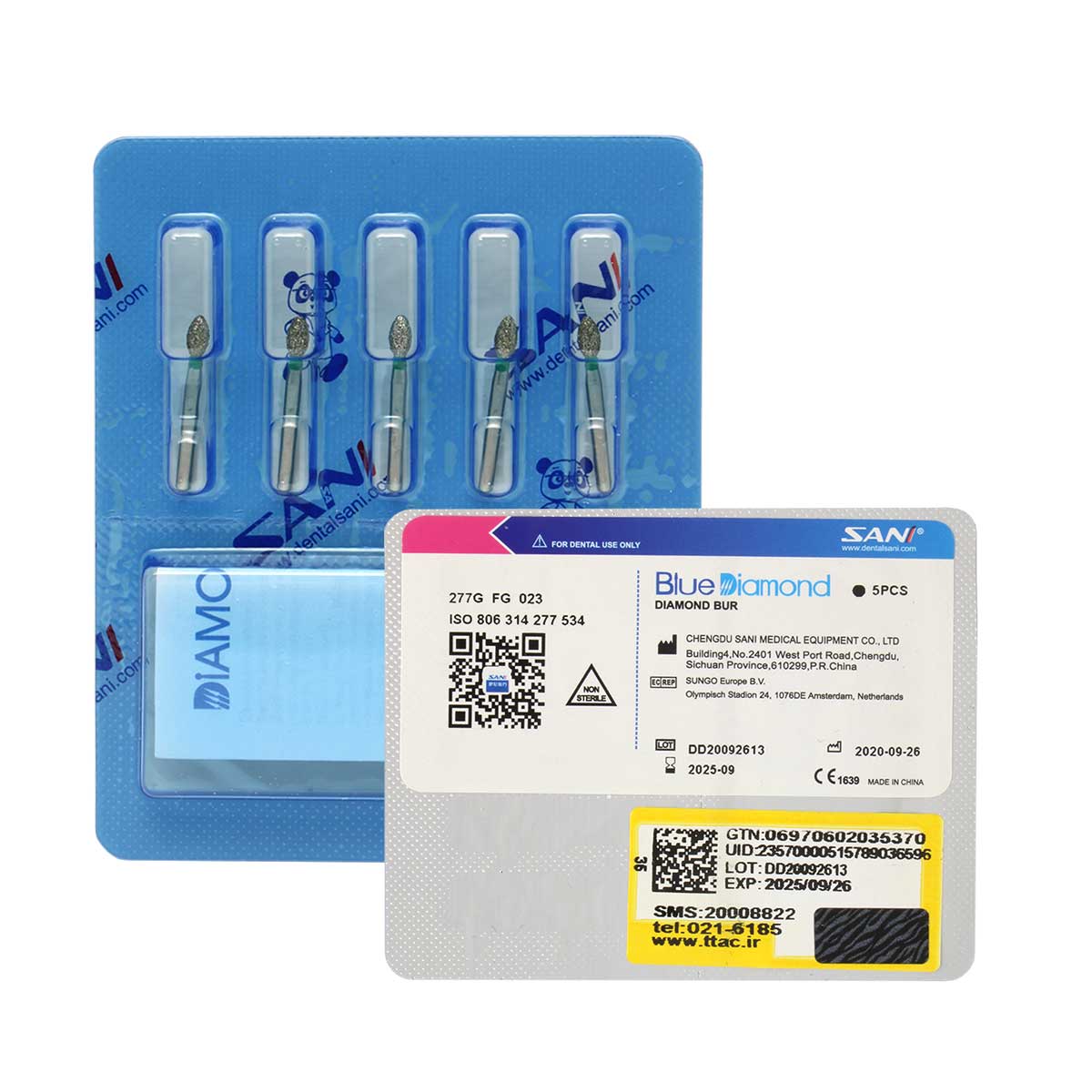 فرز الماسی مدل تخم مرغی توربین | Dental Diamond Burs Egg 833 فرز الماسی مدل تخم مرغی توربین | Dental Diamond Burs Egg 833