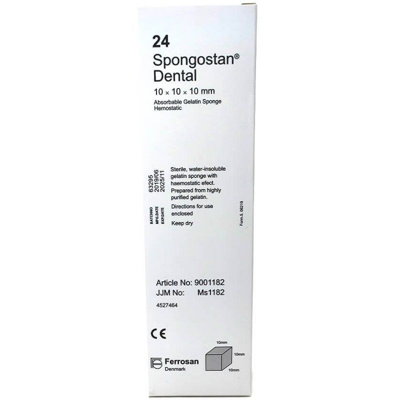 فوم ژل تامپ هموسپون – Spongostan Dental فوم ژل تامپ هموسپون – Spongostan Dental