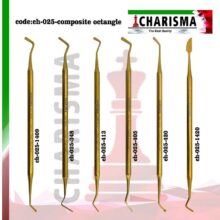 قلم کامپوزیت هشت گوش طلایی کاریزما (12مدل)