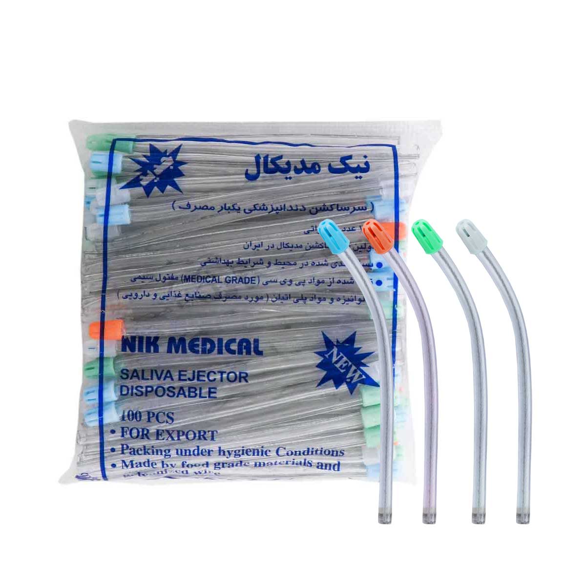 سر ساکشن یکبار مصرف ۱۰۰ عددی سرساکشن یکبار مصرف ۱۰۰ عددی - سر ساکشن یکبار مصرف نیک مدیکال