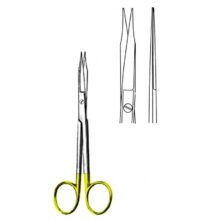 قیچی جراحی سرصاف دسته طلایی دنتال دیوایس?- اینسترومنت - ابزار جراحی دندانپزشکی