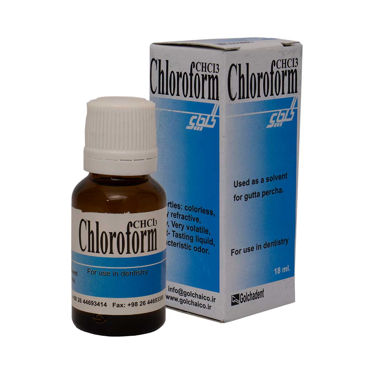 محلول کلروفرم گلچای ?محلول کلروفرم گلچای - کلروفرم 18 میل گلچای - Chloroform - Golchai