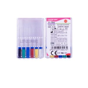خرید و قیمت H فایل طول 25 Lusterdent - قیمت و خرید H فایل طول 25 برند لاستردنت - فروش فایل دستی دندانپزشکی - تجهیزات دندانپزشکی دیجی سرنگ پلاس