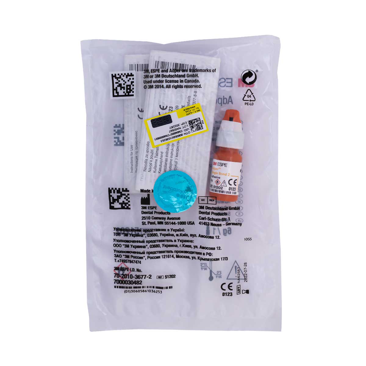 SINGLEBOND2-1-1200x1200 خرید قیمت سینگل باند شرکت 3M - باندینگ نسل 5 سینگل باند 3M - باندینگ سینگل باند 2 3M- Single Bond - سینگل باند 3M – Single Bond 2 - خرید سینگل باند نسل 5,فروش سینگل باند نسل 5,قیمت سینگل باند نسل 5,Adper Single Bond 2