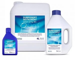 سارفوسپت یک لیتری ابزار - محلول ضدعفونی کننده سارفوسپت _ ضدعفونی کننده اینسترومنت دندانپزشکی - محصولات ضدعفونی رضا راد - محلول کنسانتره