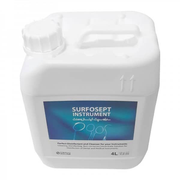 محلول ضدعفونی کننده ابزار سارفوسپت اینسترومنت 4 لیتری محلول ضدعفونی کننده ابزار سارفوسپت اینسترومنت 4 لیتری