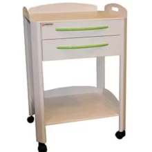 ترالی مدل TA2 - نوید اکباتان - ترالی TA2 دارای دو طبقه، دستگیره فلزی، باکس کشو با ریل ساچمه ای، چرخ نشکن و رنگ الکترواستاتیک پودری در ابعاد کوچک است - فروشگاه آنلاین تجهیزات دندانپزشکی و پزشکی