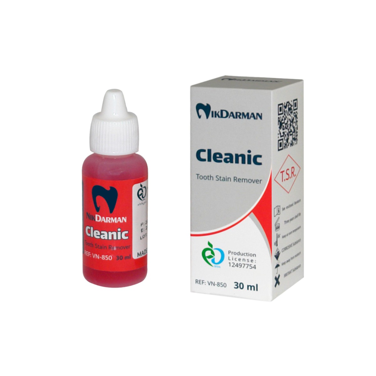 محلول لکه بر دندان برند نیک درمان محلول لکه بر دندان برند نیک درمان