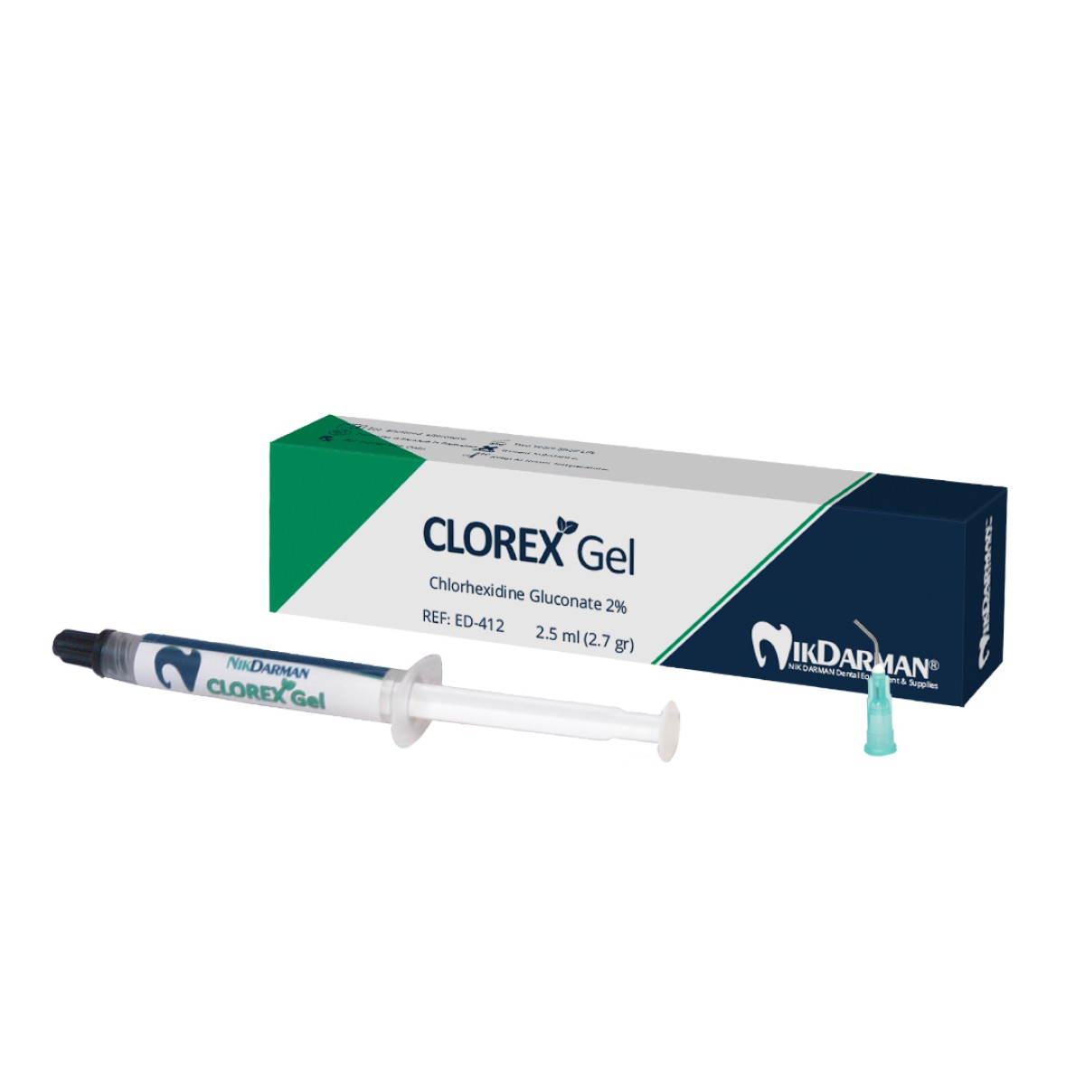 clorex-gel-nikdarman ژل کلرهگزیدین 2٪ 2.5 میل
