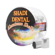  روکش موقت آلومینیومی برند Shadi ، خرید روکش موقت آلومینیومی با بالاترین کیفیت ، روکش موقت آلومینیومی شادی SHADI Aluminum Shells ، دیجی سرنگ پلاس