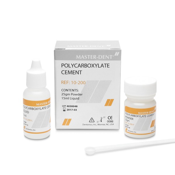 سمان پلی کربوکسیلات بزرگ Master-Dent - سمان پلی کربوکسیلات کوچ مستر دنت - تجهیزات دندانپزشکی دیجی سرنگ پلاس - فروش لوازم مطب دندانپزشکی