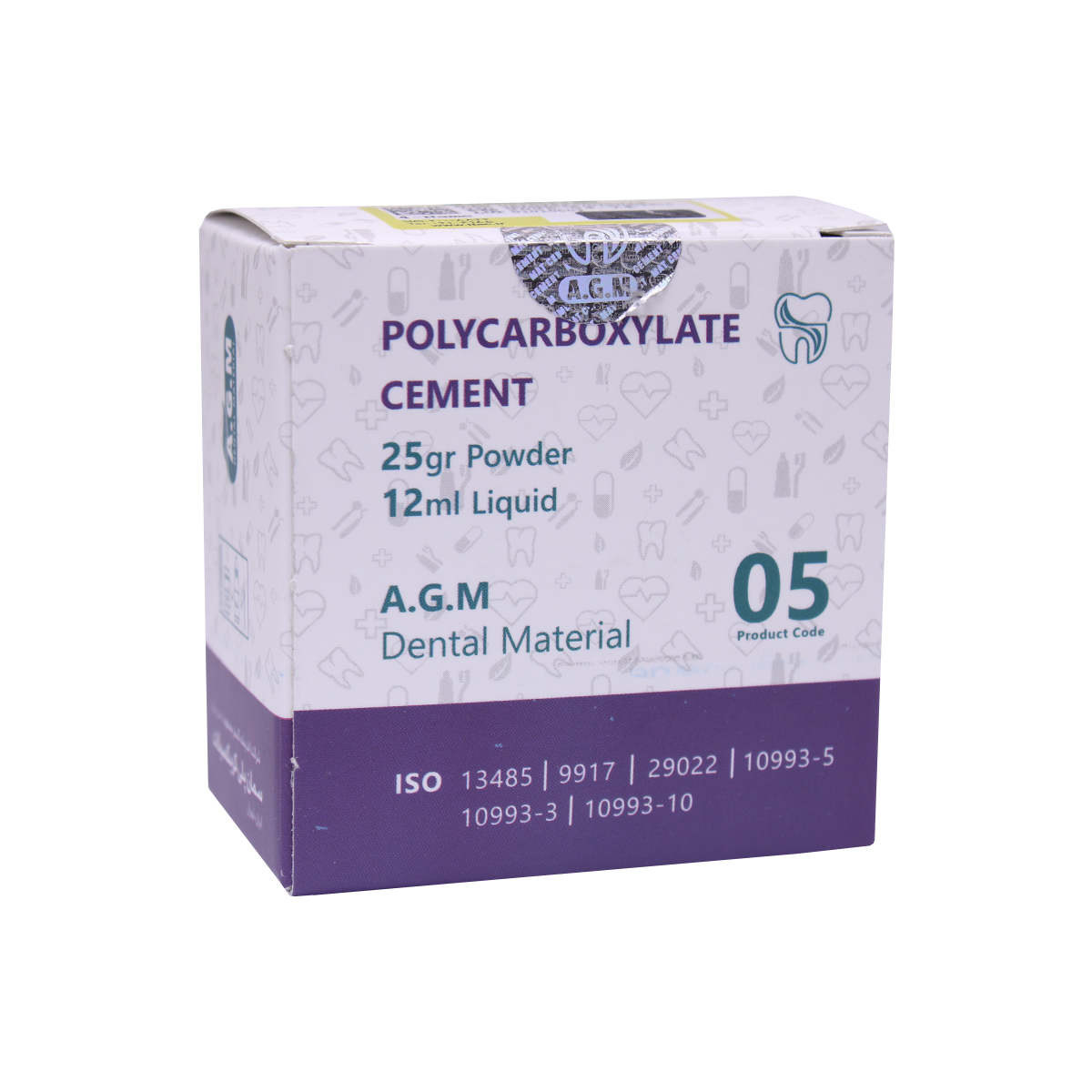 سمان پلی کربوکسیلات Polycarboxylate Cement تاریخ انقضا: 14/04/2025_628c834ba9f09.jpeg سمان پلی کربوکسیلات A.G.M - سمان ها