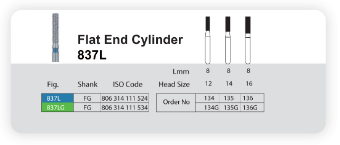 فرز الماسی مدل استوانه ای ته صاف 837L برند Sani