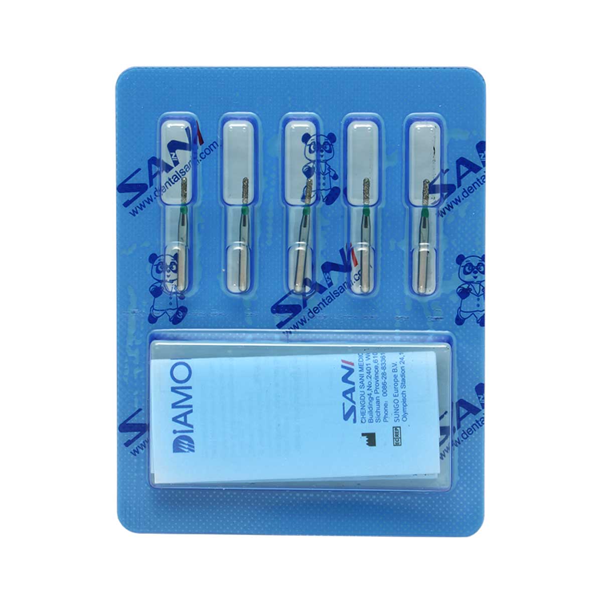 فرز الماسی مدل استوانه ای ته گرد توربین 5 عددی Dental Diamond Burs Round End Cylinder 838_629212edb6cb9.jpeg