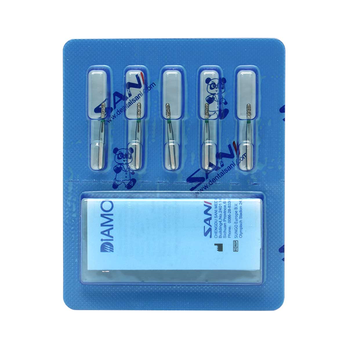 فرز الماسی مدل استوانه ای ته گرد توربین Sani فرز الماسی مدل استوانه ای ته گرد توربین Sani - تجهیزات دندانپزشکی دیجی سرنگ پلاس