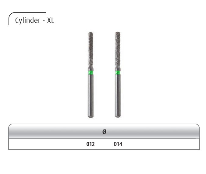 فرز الماسی مدل استوانهای ته صاف توربین Dental Diamond Burs Cylinder-XL 112 برند Dia Italy