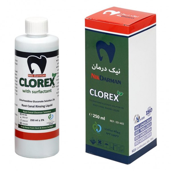 محلول کلرهگزیدین 2% 250 میل
Clorex Clorhexidine Solution 2% تاریخ انقضا: 01/10/2024_63da24415019e.jpeg