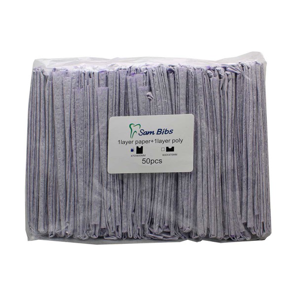 پیش بند دو لایه بنددار Sam پیش بند دو لایه بنددار Sam - تجهیزات دندانپزشکی دیجی سرنگ پلاس - لیست قیمت وسایل مطب - پیش بند نایلونی معمولی 100 عددی Golden Max