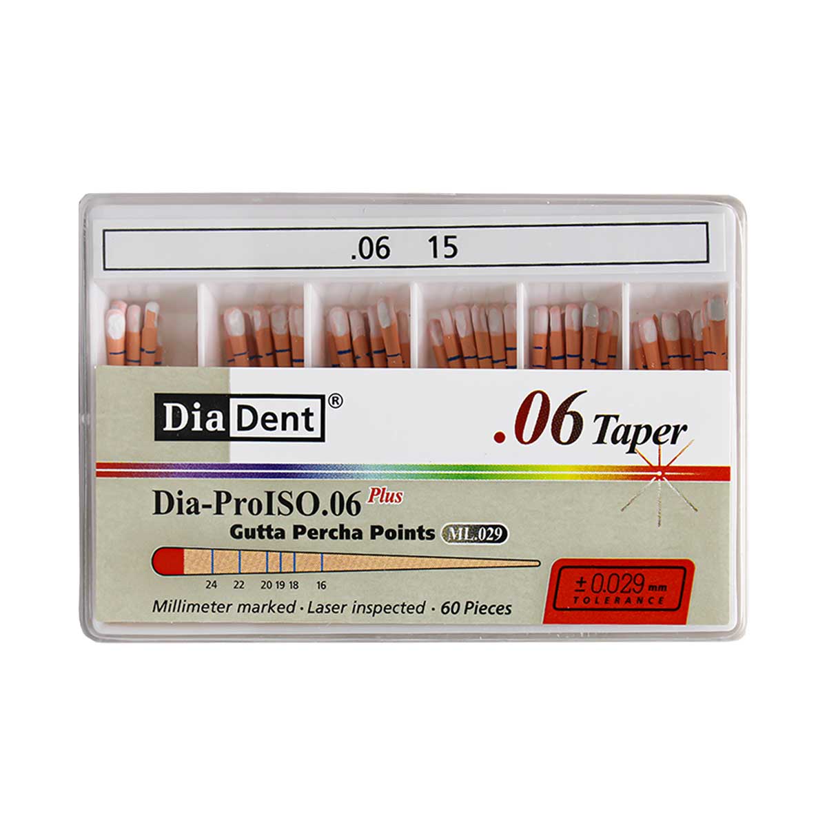 کن گوتا پرکا مدرج تیپر 6% Dia Dent - خرید کن گوتا پرکا مدرج تیپر 6 درصد دیادنت - فروشگاه تجهیزات دندانپزشکی دیجی سرنگ پلاس - قیمت کن گوتا پرکا کن گوتا پرکا مدرج تیپر 6% Dia Dent - خرید کن گوتا پرکا مدرج تیپر 6 درصد دیادنت - فروشگاه تجهیزات دندانپزشکی دیجی سرنگ پلاس - قیمت کن گوتا پرکا