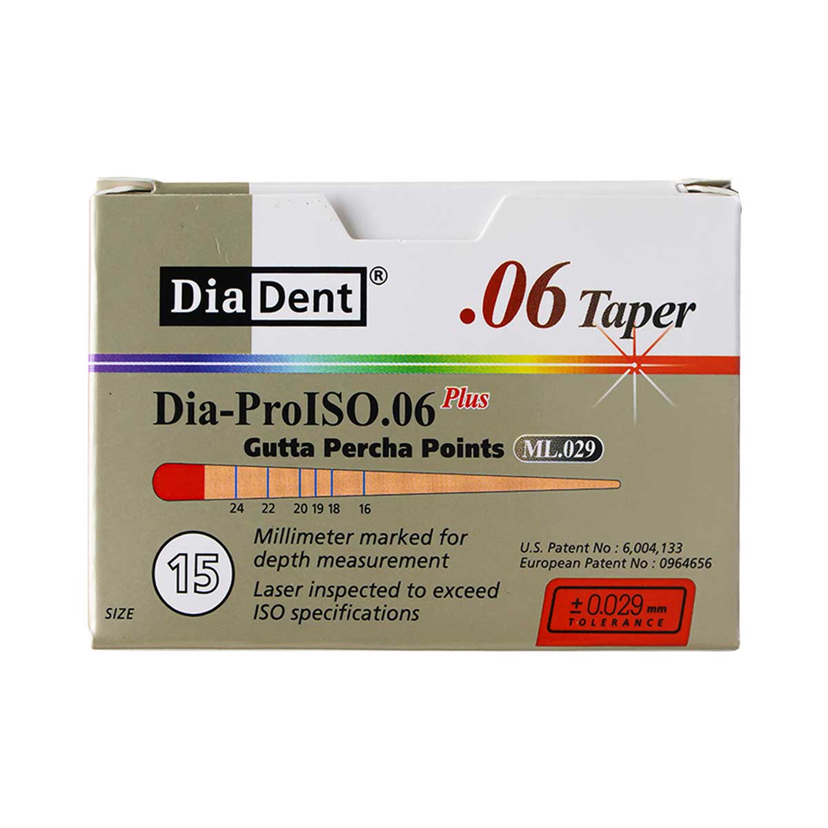 کن گوتا پرکا مدرج تیپر 6% Dia Dent - خرید کن گوتا پرکا مدرج تیپر 6 درصد دیادنت - فروشگاه تجهیزات دندانپزشکی دیجی سرنگ پلاس - قیمت کن گوتا پرکا کن گوتا پرکا مدرج تیپر 6% Dia Dent - خرید کن گوتا پرکا مدرج تیپر 6 درصد دیادنت - فروشگاه تجهیزات دندانپزشکی دیجی سرنگ پلاس - قیمت کن گوتا پرکا