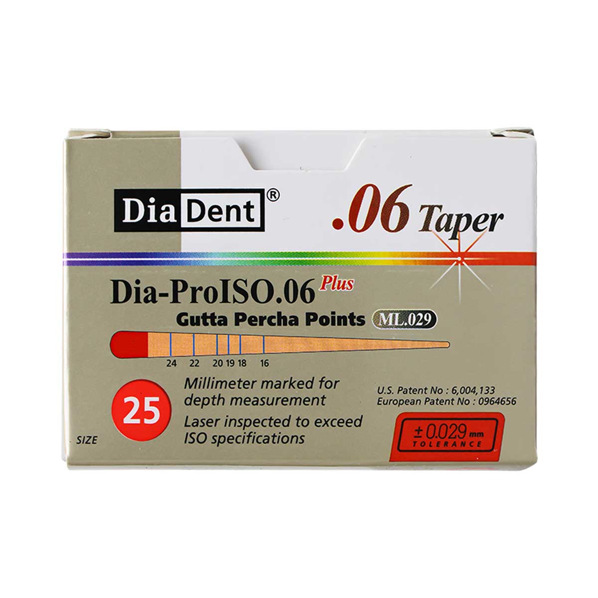 کن گوتا پرکا مدرج تیپر 6% Dia Dent - خرید کن گوتا پرکا مدرج تیپر 6 درصد دیادنت - فروشگاه تجهیزات دندانپزشکی دیجی سرنگ پلاس - قیمت کن گوتا پرکا کن گوتا پرکا مدرج تیپر 6% Dia Dent - خرید کن گوتا پرکا مدرج تیپر 6 درصد دیادنت - فروشگاه تجهیزات دندانپزشکی دیجی سرنگ پلاس - قیمت کن گوتا پرکا