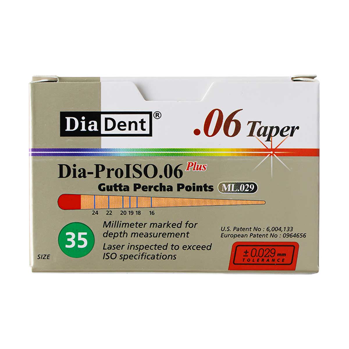 کن گوتا پرکا مدرج تیپر 6% Dia Dent - خرید کن گوتا پرکا مدرج تیپر 6 درصد دیادنت - فروشگاه تجهیزات دندانپزشکی دیجی سرنگ پلاس - قیمت کن گوتا پرکا کن گوتا پرکا مدرج تیپر 6% Dia Dent - خرید کن گوتا پرکا مدرج تیپر 6 درصد دیادنت - فروشگاه تجهیزات دندانپزشکی دیجی سرنگ پلاس - قیمت کن گوتا پرکا