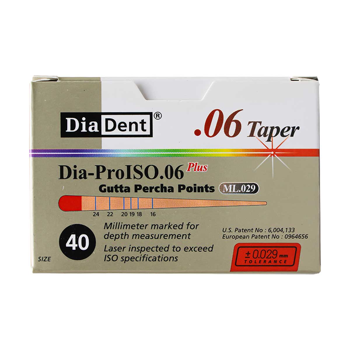 کن گوتا پرکا مدرج تیپر 6% Dia Dent - خرید کن گوتا پرکا مدرج تیپر 6 درصد دیادنت - فروشگاه تجهیزات دندانپزشکی دیجی سرنگ پلاس - قیمت کن گوتا پرکا کن گوتا پرکا مدرج تیپر 6% Dia Dent - خرید کن گوتا پرکا مدرج تیپر 6 درصد دیادنت - فروشگاه تجهیزات دندانپزشکی دیجی سرنگ پلاس - قیمت کن گوتا پرکا