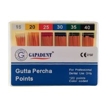 کن گوتا پرکا Gapa Dent  - محصولات زیرگروه گوتا پرکا و کن کاغذی - کن گوتا پرکا Gutta Percha Points برند Gapadent - خرید و قیمت کن گوتا پرکا