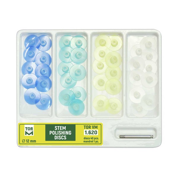 کیت دیسک پرداخت بدون مرکز 40 عددی 4 رنگ TorVM - تجهیزات دندانپزشکی دیجی سرنگ پلاس - کیت دیسک پرداخت بدون مرکز 40 - مواد و وسایل دندانپزشکی