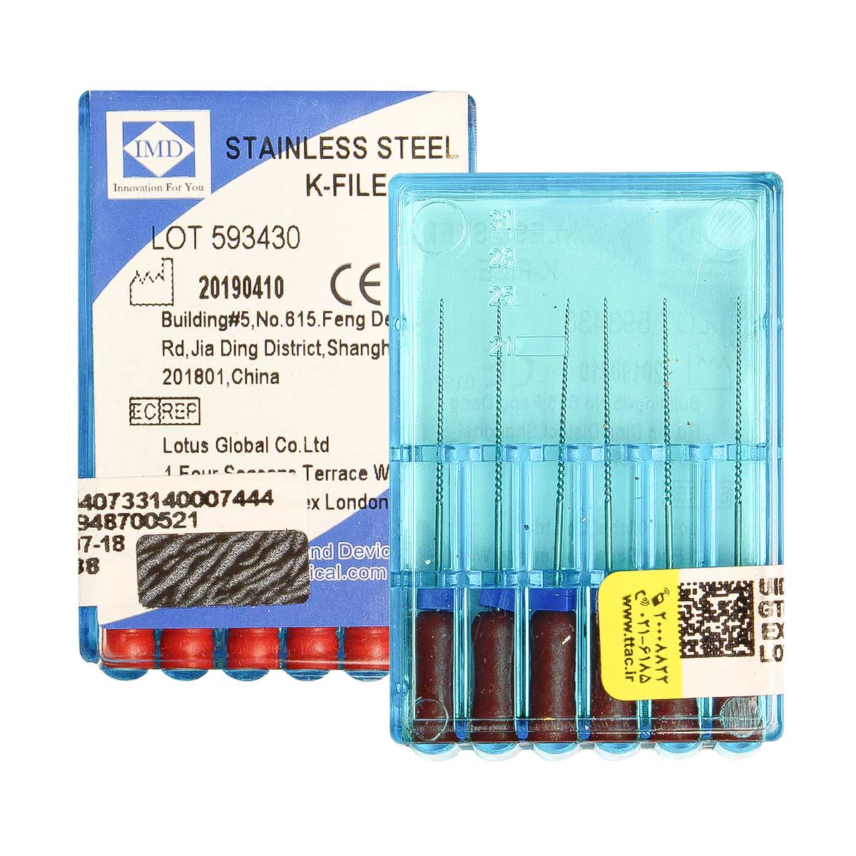 K فایل طول 25 IMD - مواد و وسایل دندانپزشکی - خرید تجهیزات دندانپزشکی دیجی سرنگ پلاس - فروش انواع K فایل دندانپزشکی - خرید فایل دستی دندانپزشکی