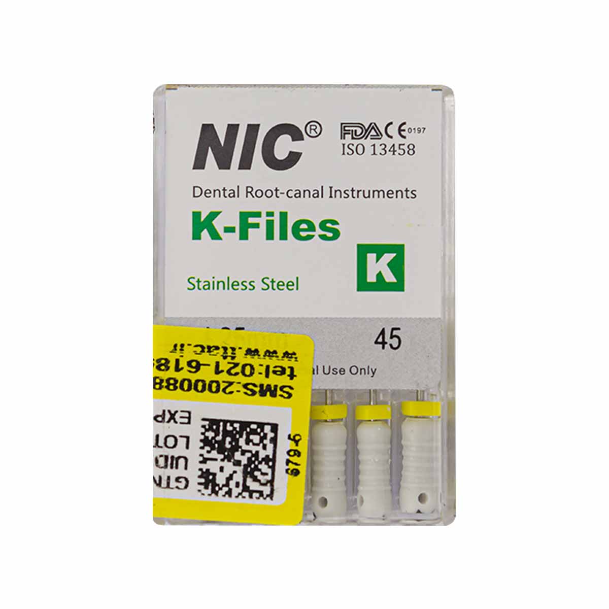 قیمت و خرید K فایل طول 25 Nik - فایل دستی K طول 25 - فروشگاه تجهیزات دندانپزشکی - تجهیزات دندانپزشکی دیجی سرنگ پلاس - فروش انواع فایل دستی قیمت و خرید K فایل طول 25 برند NIC - فایل دستی K طول 25 - فروشگاه تجهیزات دندانپزشکی - تجهیزات دندانپزشکی دیجی سرنگ پلاس - فروش انواع فایل دستی دندانپزشکی