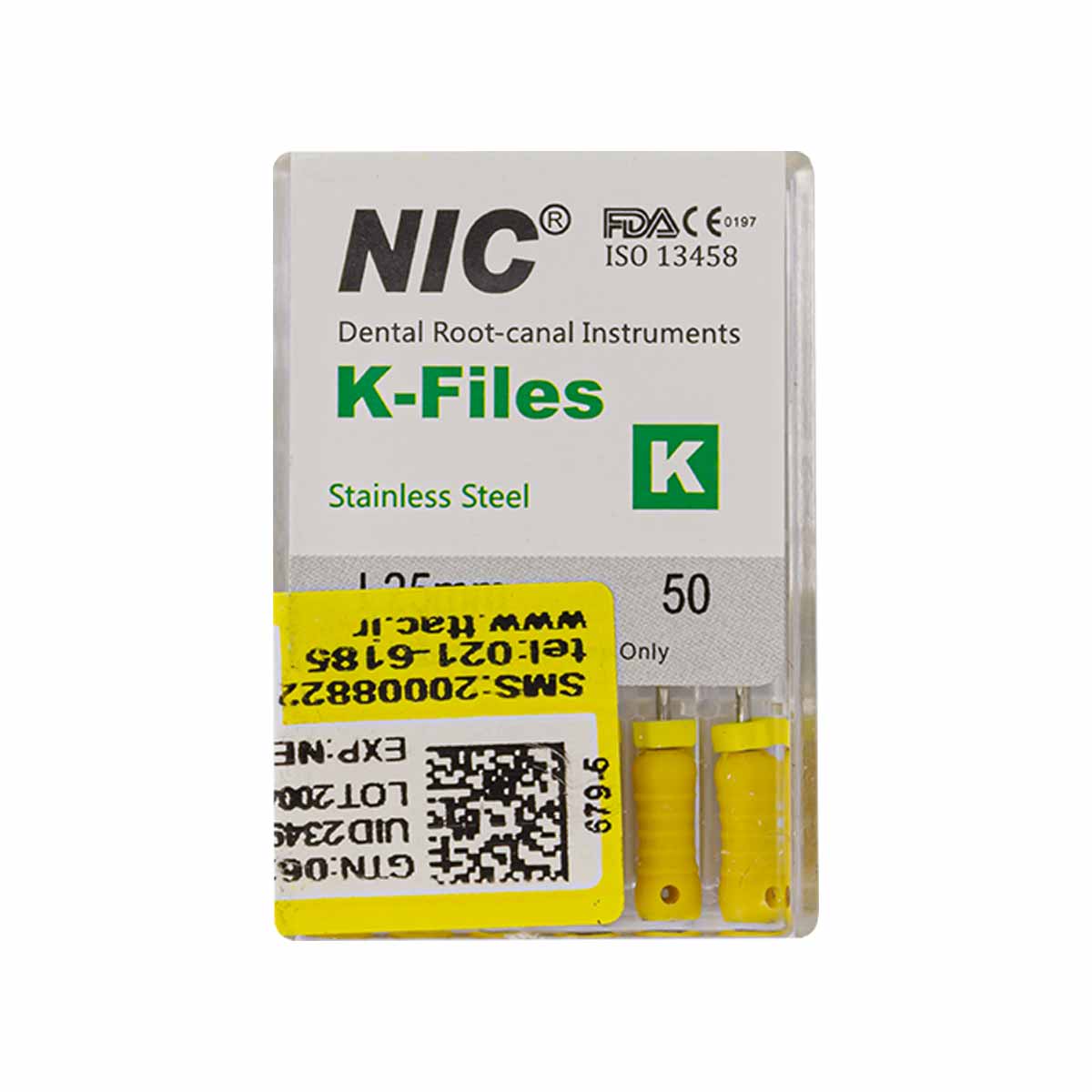 قیمت و خرید K فایل طول 25 Nik - فایل دستی K طول 25 - فروشگاه تجهیزات دندانپزشکی - تجهیزات دندانپزشکی دیجی سرنگ پلاس - فروش انواع فایل دستی قیمت و خرید K فایل طول 25 Nik - فایل دستی K طول 25 - فروشگاه تجهیزات دندانپزشکی - تجهیزات دندانپزشکی دیجی سرنگ پلاس - فروش انواع فایل دستی