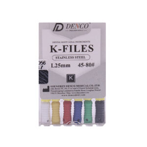 K فایل طول 25 Denco - خرید و قیمت K فایل Denco - فروش انواع K فایل - تجهیزات دندانپزشکی دیجی سرنگ پلاس - خرید ابزار دندانپزشکی - دیجی سرنگ پلاس -دندال