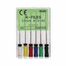 خرید و قیمت K فایل طول 31 Mani - فایل مانی K طول 31mm - فروش لوازم مطب دندانپزشکی - مواد و وسایل دندانپزشکی - تجهیزات دندانپزشکی دیجی سرنگ پلاس