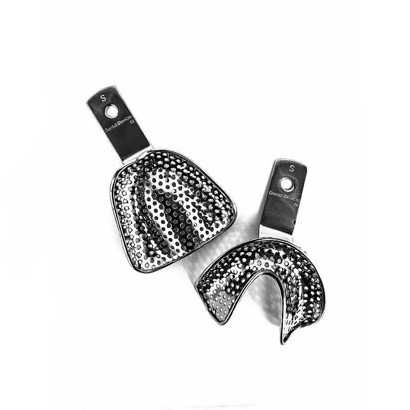 تری بی دندانی بالا و پایین Dental Devices - تری قالب گیری بی دندانی برند - ابزار دندانپزشکی - فروشگاه ابزار دندانپزشکی دیجی سرنگ پلاس